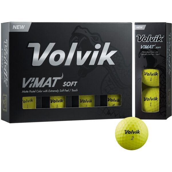 VOLVIK VOLVIK VIMAT 12 ks Piłki golfowe, żółty, rozmiar os
