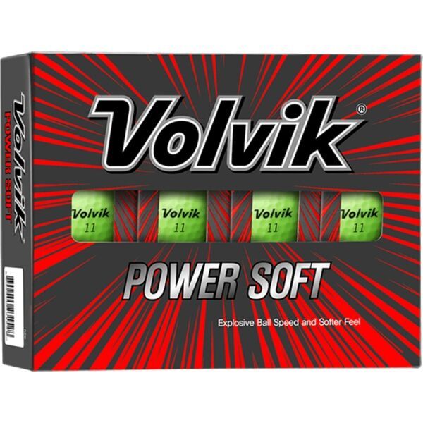 VOLVIK VOLVIK VV POWER SOFT 12 szt. Zestaw piłek golfowych, zielony, rozmiar os