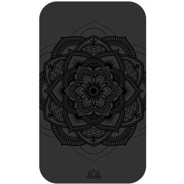 YOGGYS YOGGYS NON-SLIP YOGA MAT SMALL MANDALA Mała mata do jogi, czarny, rozmiar os