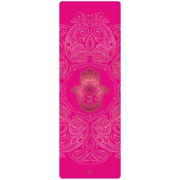 YOGGYS YOGGYS TRAVEL YOGA MAT 1.5 MM HAMSA GYPSY SOUL Mata podróżna do jogi, różowy, rozmiar os