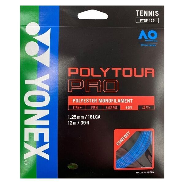 Yonex Yonex POLY TOUR PRO 125 Naciąg tenisowy, niebieski, rozmiar os