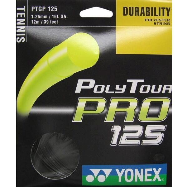 Yonex Yonex POLY TOUR PRO 125 Naciąg tenisowy, szary, rozmiar os