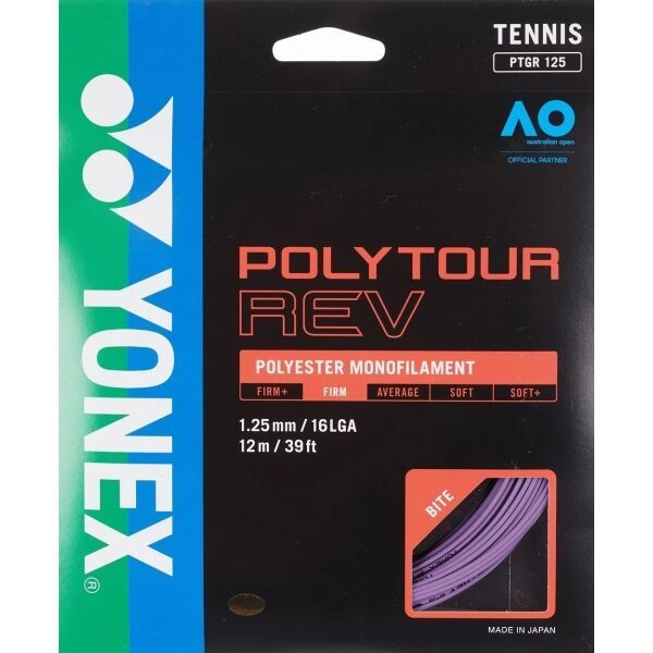 Yonex Yonex POLY TOUR REV Naciąg tenisowy, fioletowy, rozmiar os