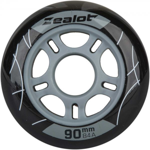 Zealot Zealot 90-84A WHEELS 4PACK Zestaw kółek do łyżworolek, czarny, rozmiar os